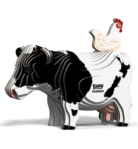 Puzle 3D Vaca Holstein Eugy
