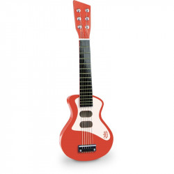 Guitarra de rock infantil Roja